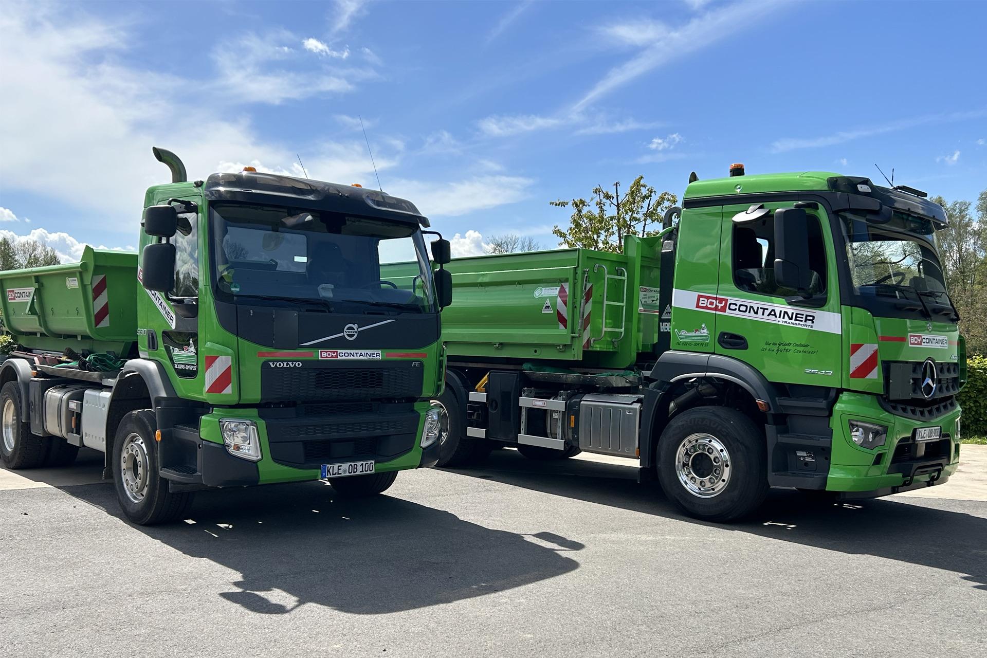 LKW und Container von BOY Container